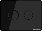 Панель смыва Cersanit Accento circle (черный глянцевый) BU-ACN-CIR-PN/Bl/Gl