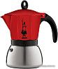 Гейзерная кофеварка Bialetti Moka Induction (6 порций, красный)