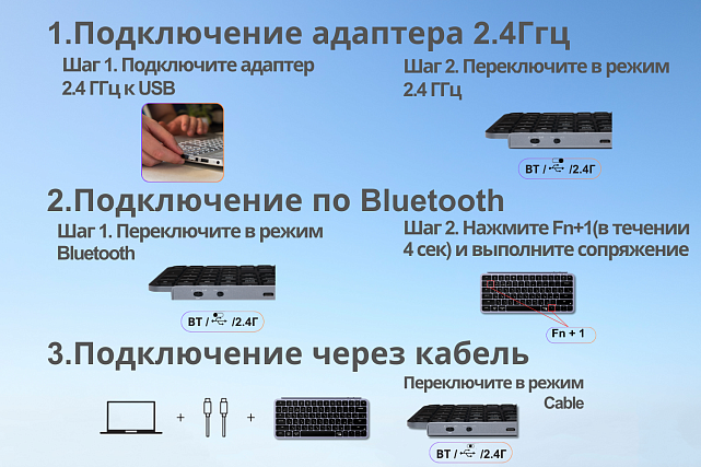 Клавиатура Keychron B1 Pro B1P-K1-RU (серый космос)